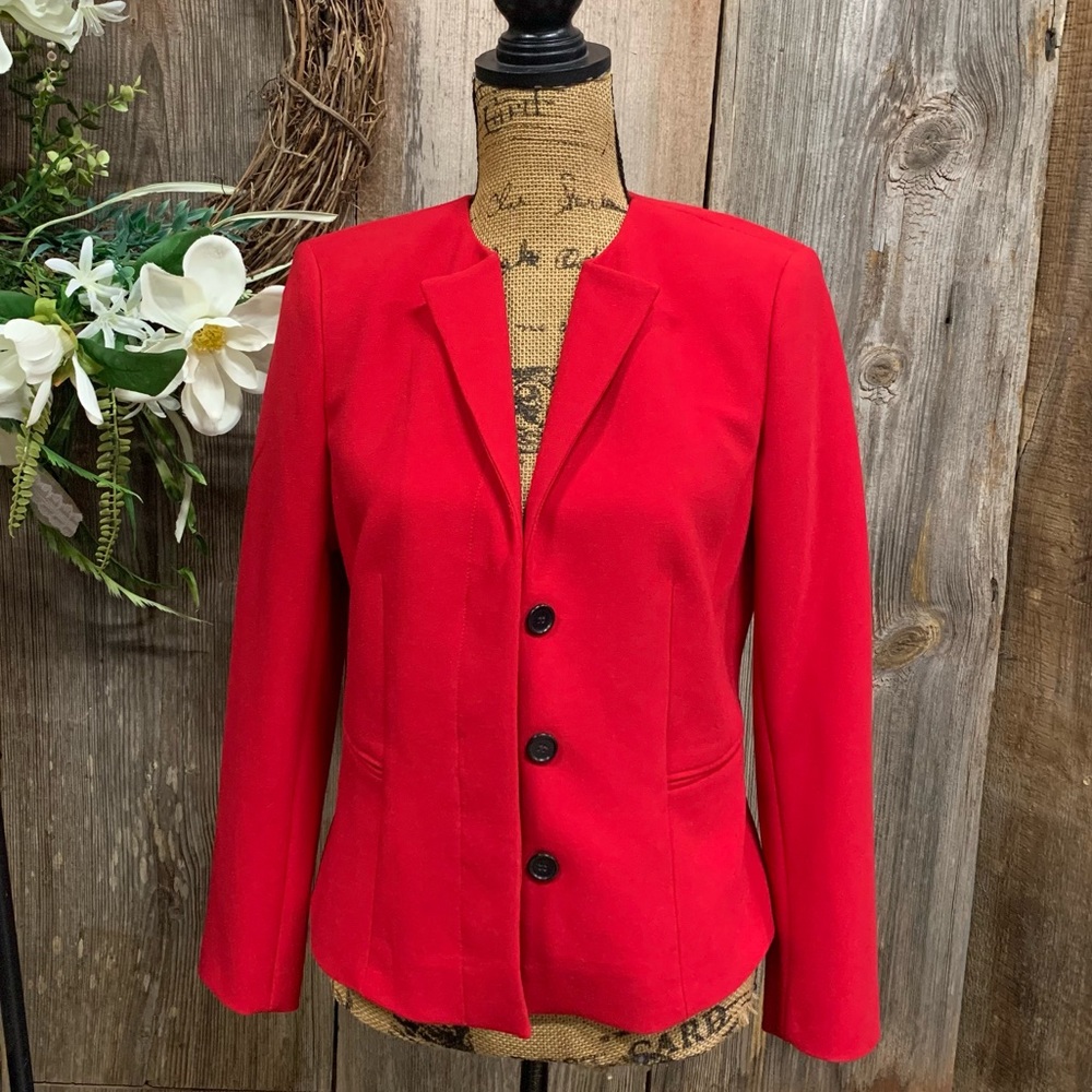 Ann Taylor Cherry Red Blazer